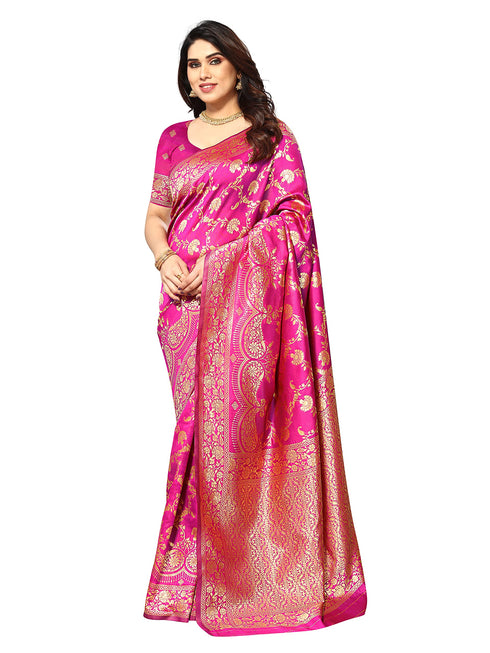 Vasthrlay Kanjivaram Unstitched Saree