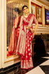Vasthrlay Women's Organza Designer Unstitched Saree