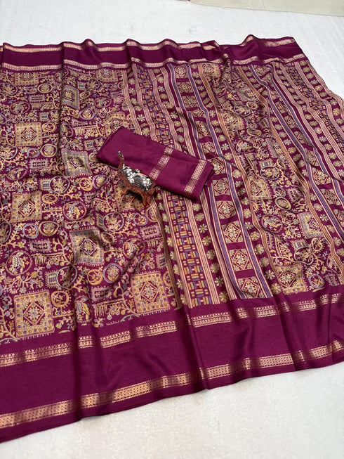 Vasthrlay Printed Beautiful Kalamkari