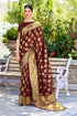 Vasthrlay Banarasi Wine Ethnic Wear