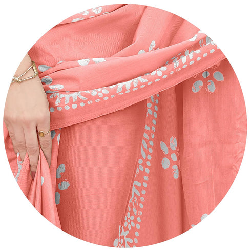 Vasthrlay Fashion Chiffon Printed Parrot Ethnic Wear