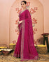 Vasthrlay Bandhani Embroidery Unstitched Rama Green Saree