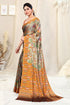 Vasthrlay Fashion Chiffon Georgette Beige Ethnic Wear
