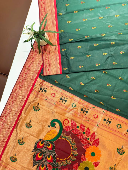 Vasthrlay Paithani Kanjivaram Royalblue