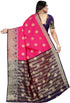 Vasthrlay Banarasi Blue Orange Ethnic Wear