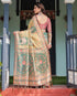 Vasthrlay Handloom Tassels Botanical Saree