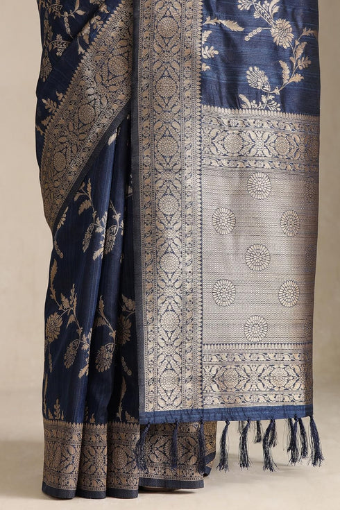 Vasthrlay Tussar Floral Print