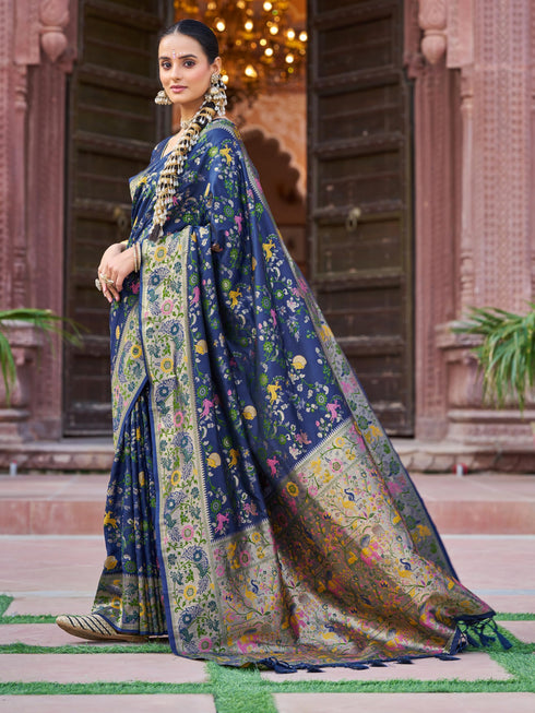 Vasthrlay Kanjivaram Unstitched Saree