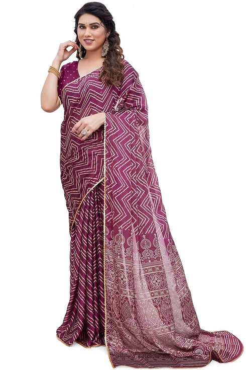 Vasthrlay Fashion Georgette Sequins Navy Ethnic Wear