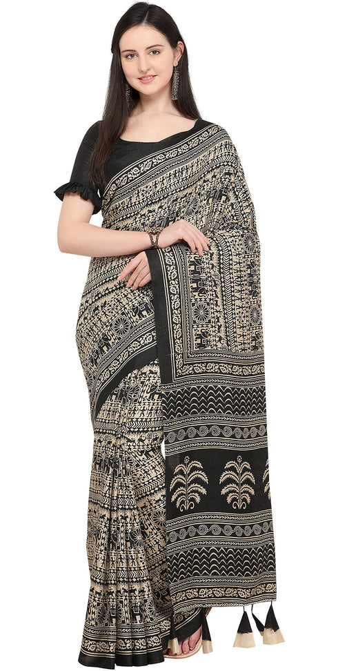Vasthrlay Beige Saree