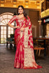 Vasthrlay Organza Patola Unstitched Blouse Saree