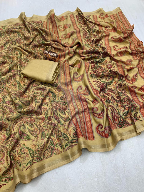 Vasthrlay Tussar Silk Saree