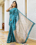 Vasthrlay Bandhani Printed Unstitched Wine Saree
