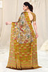 Vasthrlay Fashion Chiffon Georgette Beige Ethnic Wear