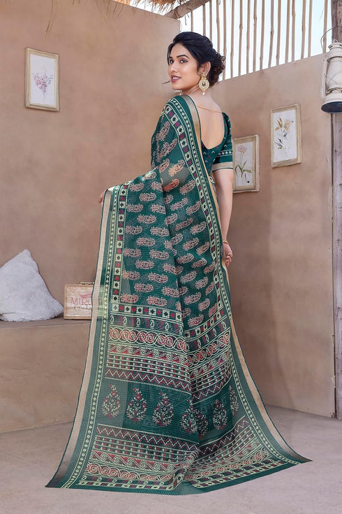 Vasthrlay Fashion Polyester Geometric Dusty Ethnic Wear