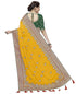 Vasthrlay Embroidery Unstitch Yellow Ethnic Wear