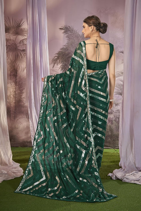 Vasthrlay Trendy Sequance Georgette Mn1917