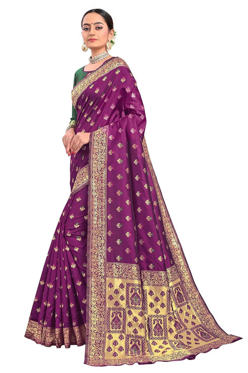 Vasthrlay Banarasi Gs Bridal Green Ethnic Wear
