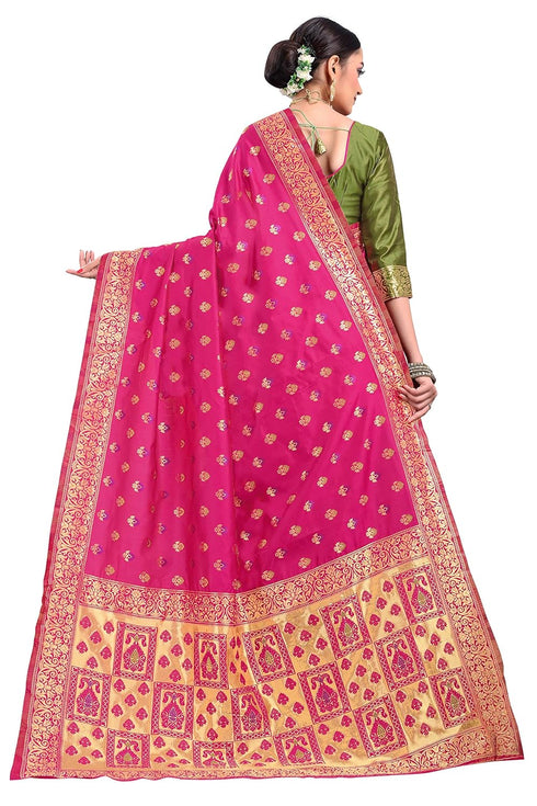 Vasthrlay Banarasi Gs Bridal Green Ethnic Wear