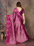 Vasthrlay Wine Silk Saree