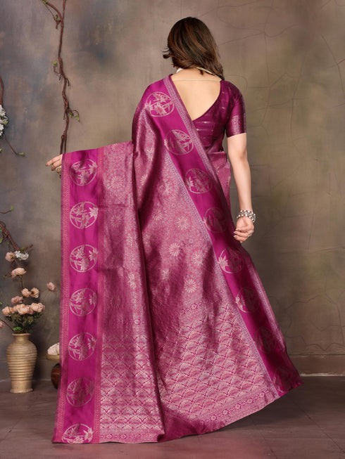 Vasthrlay Silk Unstitched Saree