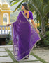 Vasthrlay Embroidery Georgette Unstitched Sky Blue Saree
