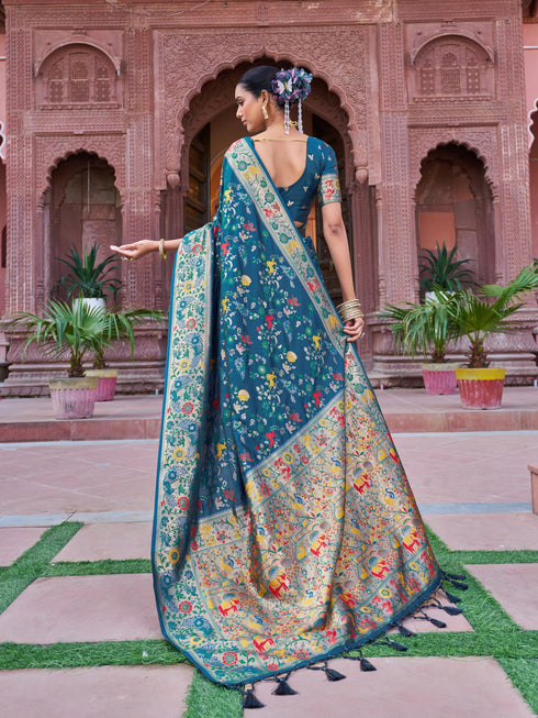 Vasthrlay Kanjivaram Unstitched Saree