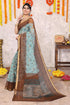 Vasthrlay Fashion Polyester Printed White Ethnic Wear