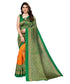 Vasthrlay Venkatagiri Printed Sdpl Metro Orange Free Ethnic Wear