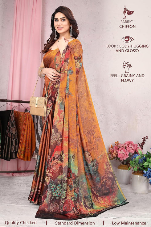 Vasthrlay Fashion Chiffon Dusty Turquoise Ethnic Wear