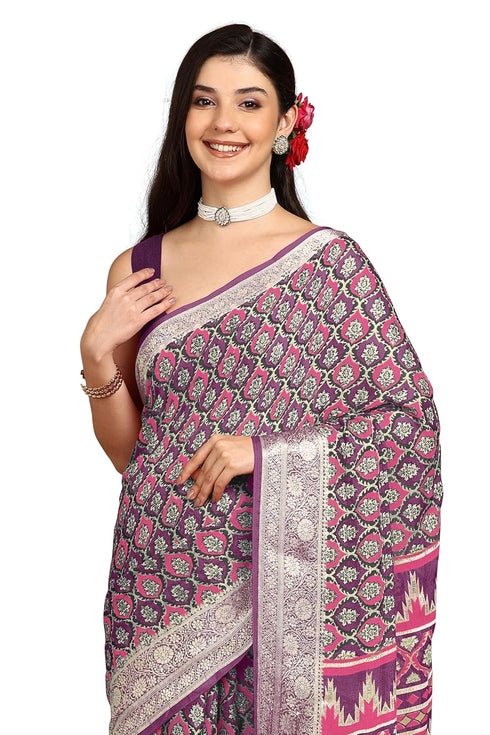 Vasthrlay Fashion Georgette Bandhani Printed Ethnic Wear