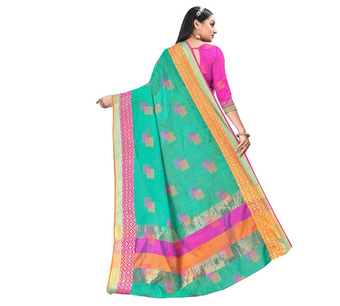 VasthrlayEmbroidered Cotton Unstitched Ethnic Wear