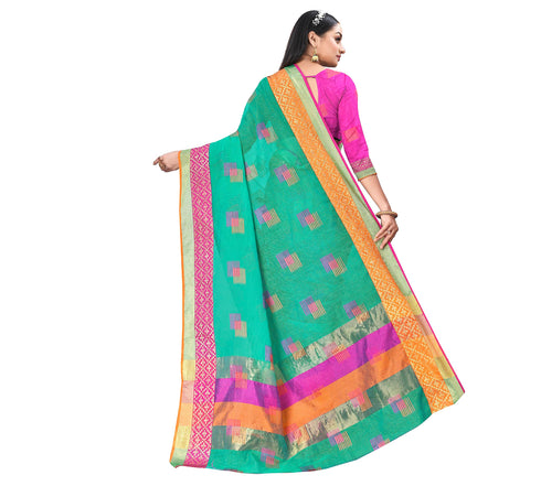 Vasthrlay Jacquard Unstitched Saree