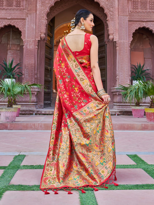 Vasthrlay Kanjivaram Unstitched Saree