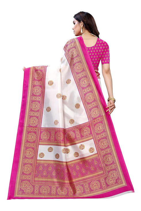 Vasthrlay Printed Aamrapali Red Free Ethnic Wear