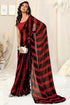 Vasthrlay Fashion Georgette Stripes Printed Ethnic Wear
