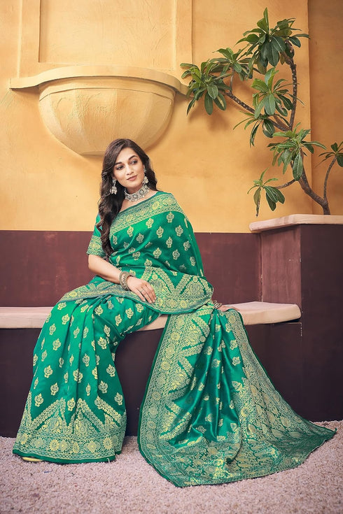 Vasthrlay Banarasi Rama Ethnic Wear