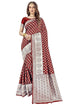 Vasthrlay Banarasi Gs Bridal Maroon Ethnic Wear