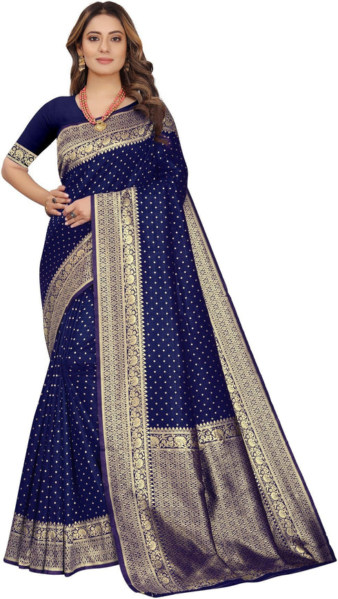 Vasthrlay Purple Kanjivaram Saree