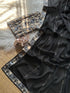 Vasthrlay Vichitra Embroidery Brown Black