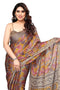 Vasthrlay Fashion Chiffon Georgette Beige Ethnic Wear