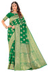 Vasthrlay Banarasi Green Ethnic Wear