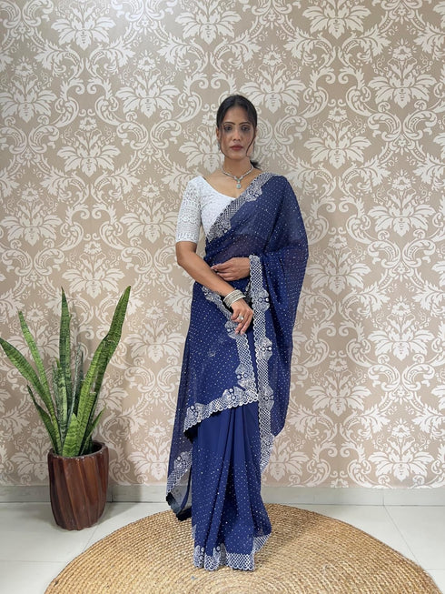 Vasthrlay Georgette Lightweight Receptions Gatherings