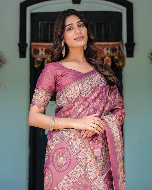Vasthrlay Handloom Printed Saree