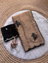 Vasthrlay Vichitra Embroidery Brown Black