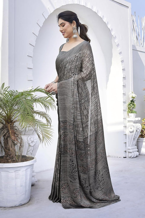 Vasthrlay Fashion Chiffon Printed Ethnic Wear