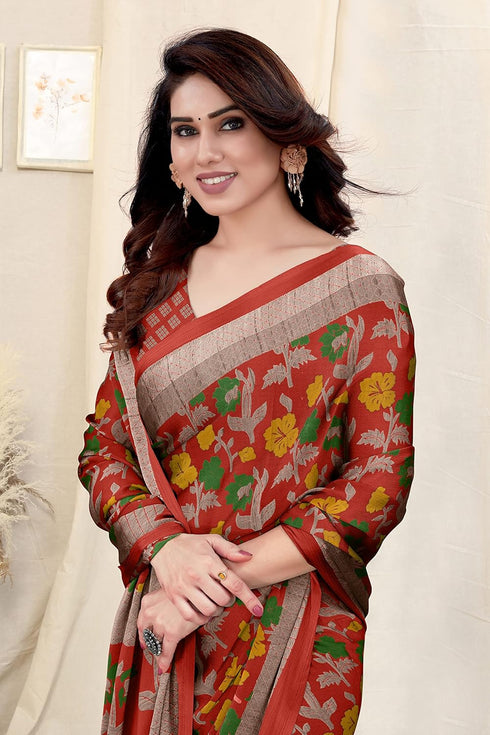 Vasthrlay Fashion Chiffon Printed Ethnic Wear