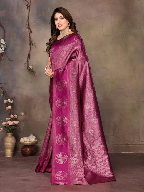 Vasthrlay Silk Unstitched Saree