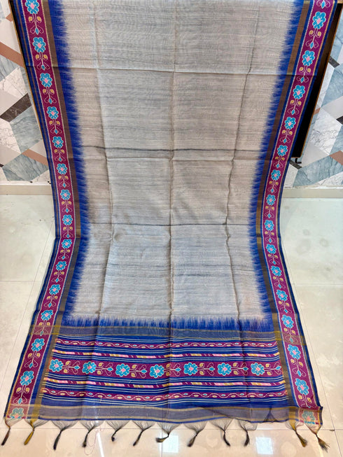 Vasthrlay Kalamkari Floral Tussar Designer Blouse