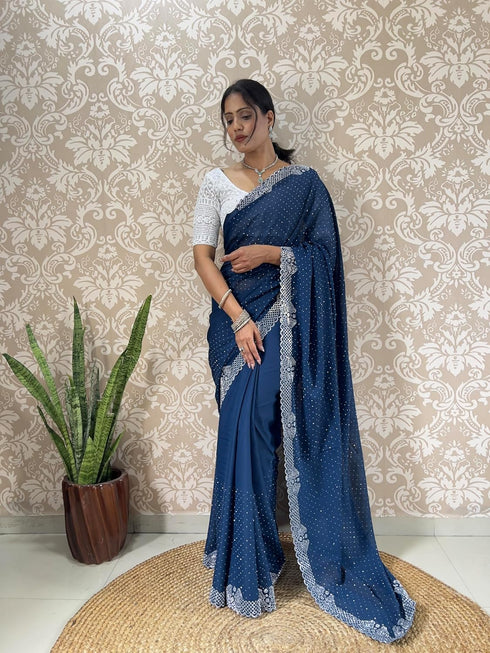 Vasthrlay Georgette Lightweight Receptions Gatherings